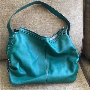 Beautiful green Michael Kors leather purse